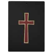 Christliches Kreuz Klemmbrett (Rückseite)