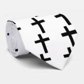 Christliches Kreuz Krawatte (Gerollt)