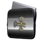 Christliches Kreuz Laptopschutzhülle (Vorderseite Links)
