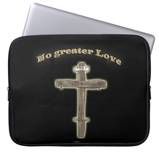Christliches Kreuz Laptopschutzhülle (Vorderseite)
