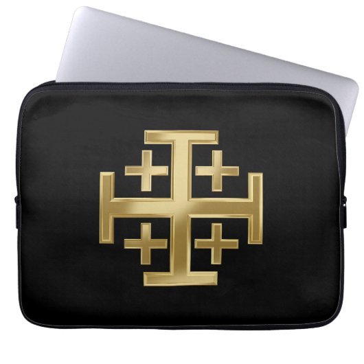 Christliches Kreuz Laptopschutzhülle (Vorderseite)
