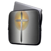 Christliches Kreuz Laptopschutzhülle (Vorderseite Links)