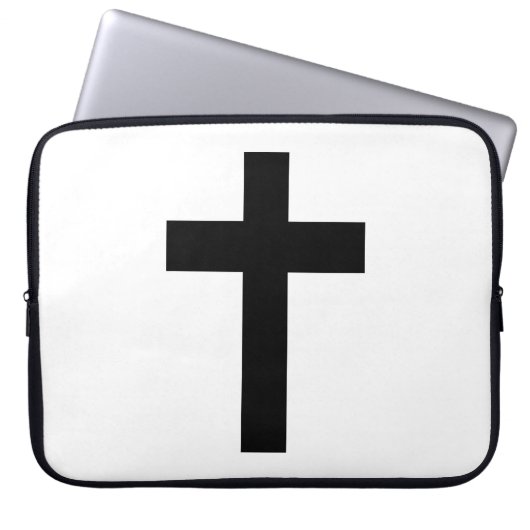 Christliches Kreuz Laptopschutzhülle (Vorderseite)