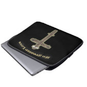Christliches Kreuz Laptopschutzhülle (Vorne Knopf)