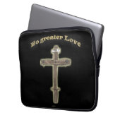 Christliches Kreuz Laptopschutzhülle (Vorderseite Links)