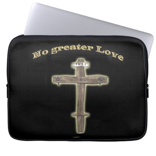Christliches Kreuz Laptopschutzhülle (Vorderseite)
