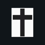 Christliches Kreuz Leinwanddruck<br><div class="desc">Dieses Design zeigt das Christliche Kreuz, das als Darstellung des Instrumentes der Kreuzigung Jesu angesehen wird. Das Kreuz ist vielleicht das bekannteste Symbol des Christentums. Es steht im Zusammenhang mit dem Kruzifix (ein Kreuz, das einen Korpus enthält, in der Regel eine dreidimensionale Darstellung des Körpers Jesu). Die Grundformen des Kreuzes...</div>