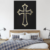 Christliches Kreuz Leinwanddruck (Insitu (Schlafzimmer))
