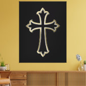 Christliches Kreuz Leinwanddruck (Insitu (Wohnzimmer))