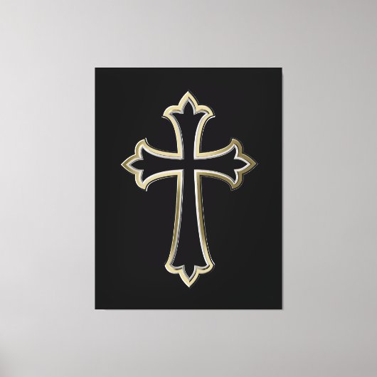 Christliches Kreuz Leinwanddruck (Vorderseite)