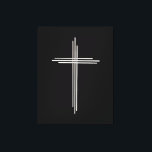 Christliches Kreuz Leinwanddruck<br><div class="desc">Christliches Kreuz</div>