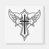 Christliches Kreuz Magnet (Vorne)