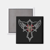 Christliches Kreuz Magnet (Vorderseite/Rückseite)