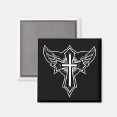 Christliches Kreuz Magnet (Vorderseite/Rückseite)