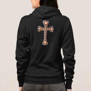 Christliches Kreuz mit "Bernstein-" oder "Topaz-" Hoodie