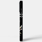 Christliches Kreuz mit lebhaften Frühlingsblüten Case-Mate iPhone Hülle (Rückseite / Links)