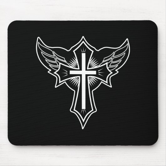 Christliches Kreuz Mousepad (Vorne)