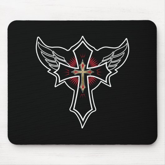 Christliches Kreuz Mousepad (Vorne)