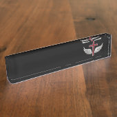 Christliches Kreuz Namensplakette (Seite)