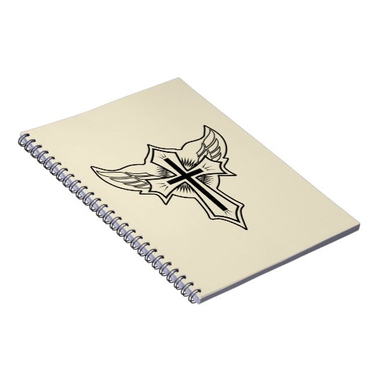 Christliches Kreuz Notizblock (Rechte Seite)