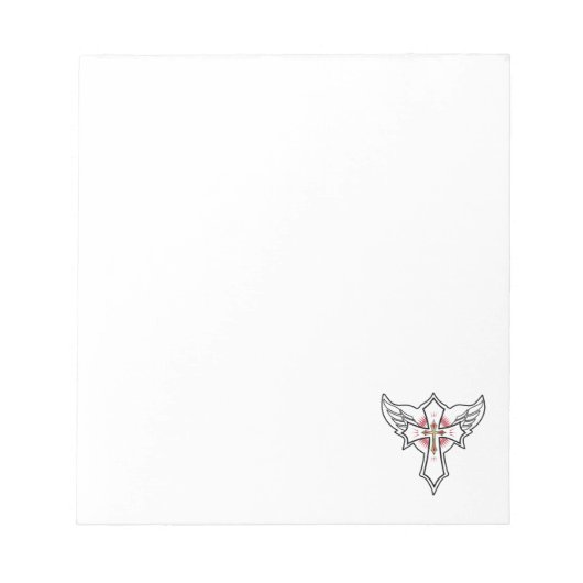 Christliches Kreuz Notizblock (Vorderseite)