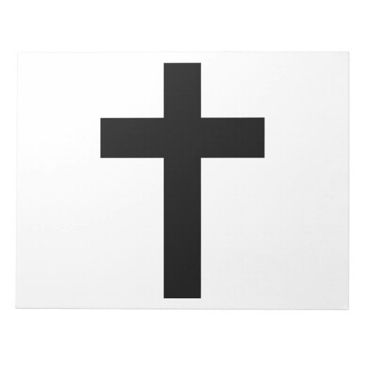Christliches Kreuz Notizblock (Vorderseite)