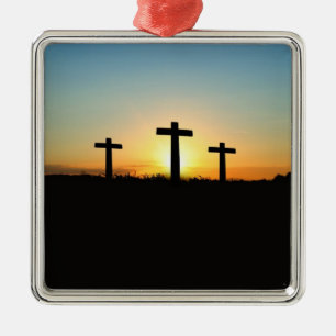 Christliches Kreuz Ornament Aus Metall