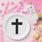 Christliches Kreuz Pappteller (Party)