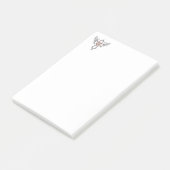Christliches Kreuz Post-it Klebezettel (angewinkelt)