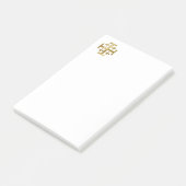 Christliches Kreuz Post-it Klebezettel (angewinkelt)