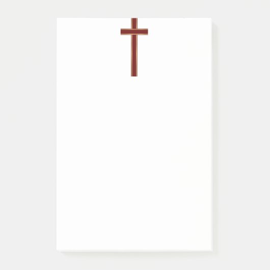 Christliches Kreuz Post-it Klebezettel (Vorderseite)