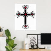 Christliches Kreuz Poster (Heimbüro)