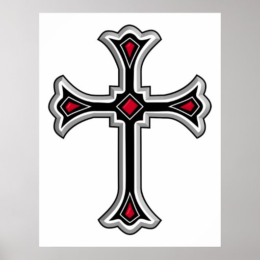 Christliches Kreuz Poster (Vorne)