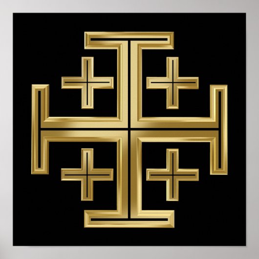 Christliches Kreuz Poster (Vorne)
