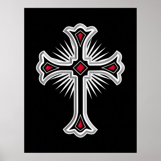 Christliches Kreuz Poster (Vorne)