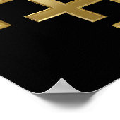 Christliches Kreuz Poster (Ecke)