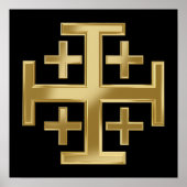 Christliches Kreuz Poster (Vorne)