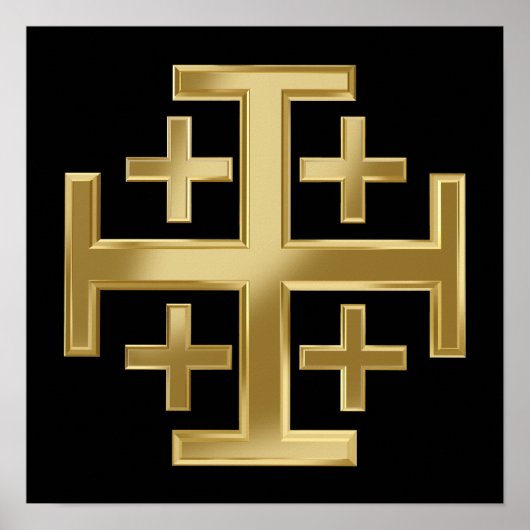 Christliches Kreuz Poster (Vorne)