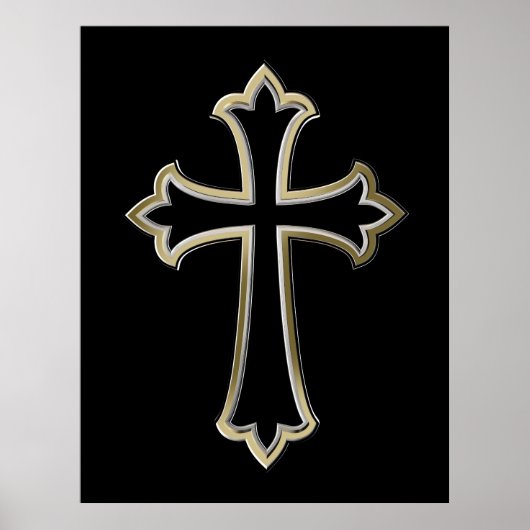 Christliches Kreuz Poster (Vorne)