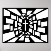 Christliches Kreuz Poster (Vorne)
