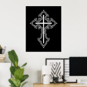Christliches Kreuz Poster (Heimbüro)