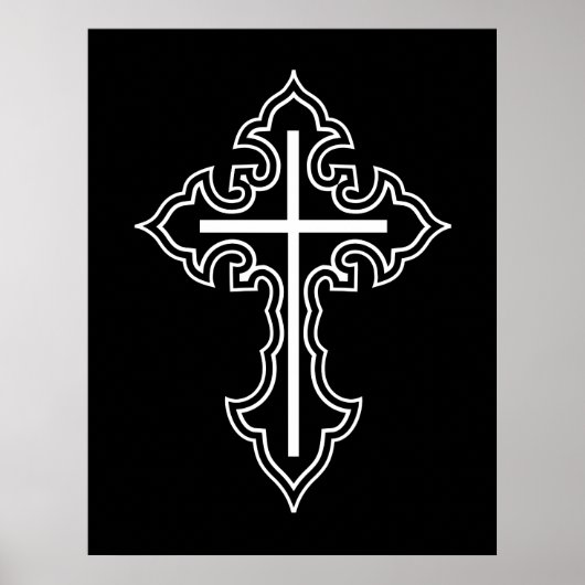 Christliches Kreuz Poster (Vorne)