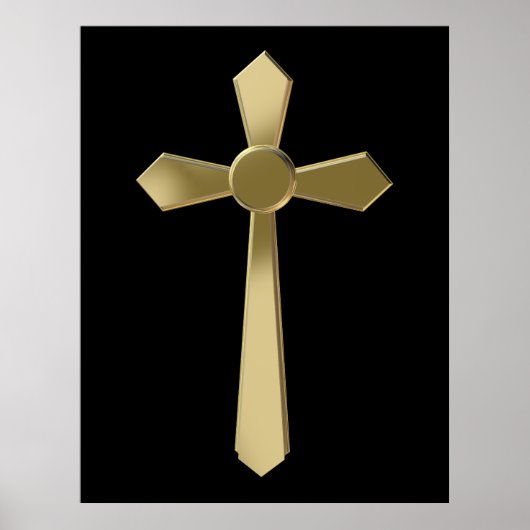Christliches Kreuz Poster (Vorne)