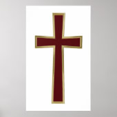 Christliches Kreuz Poster (Vorne)