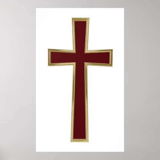 Christliches Kreuz Poster (Vorne)