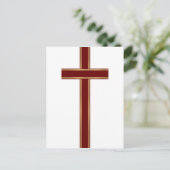 Christliches Kreuz Postkarte (Stehend Vorderseite)