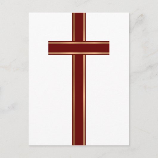 Christliches Kreuz Postkarte (Vorderseite)