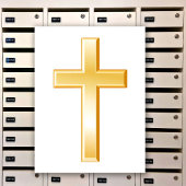 Christliches Kreuz Postkarte