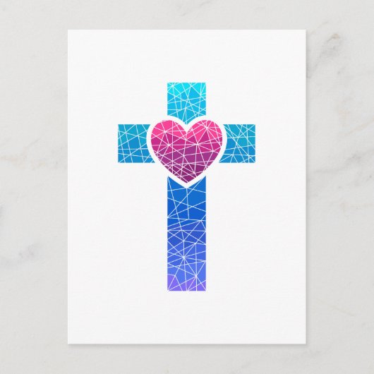 Christliches Kreuz Postkarte (Vorderseite)
