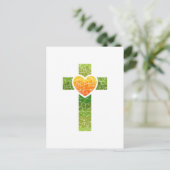 Christliches Kreuz Postkarte (Stehend Vorderseite)